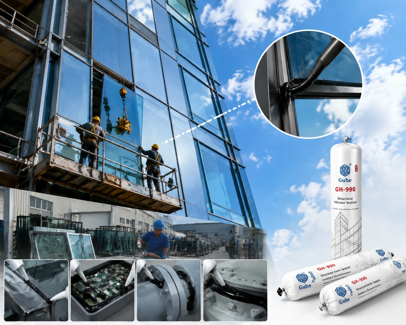 Silicone sealant for curtain wall and facade systems