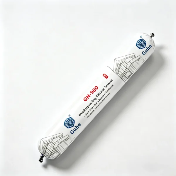 GH-980 weatherproofing silicone sealant soft cartridge front view