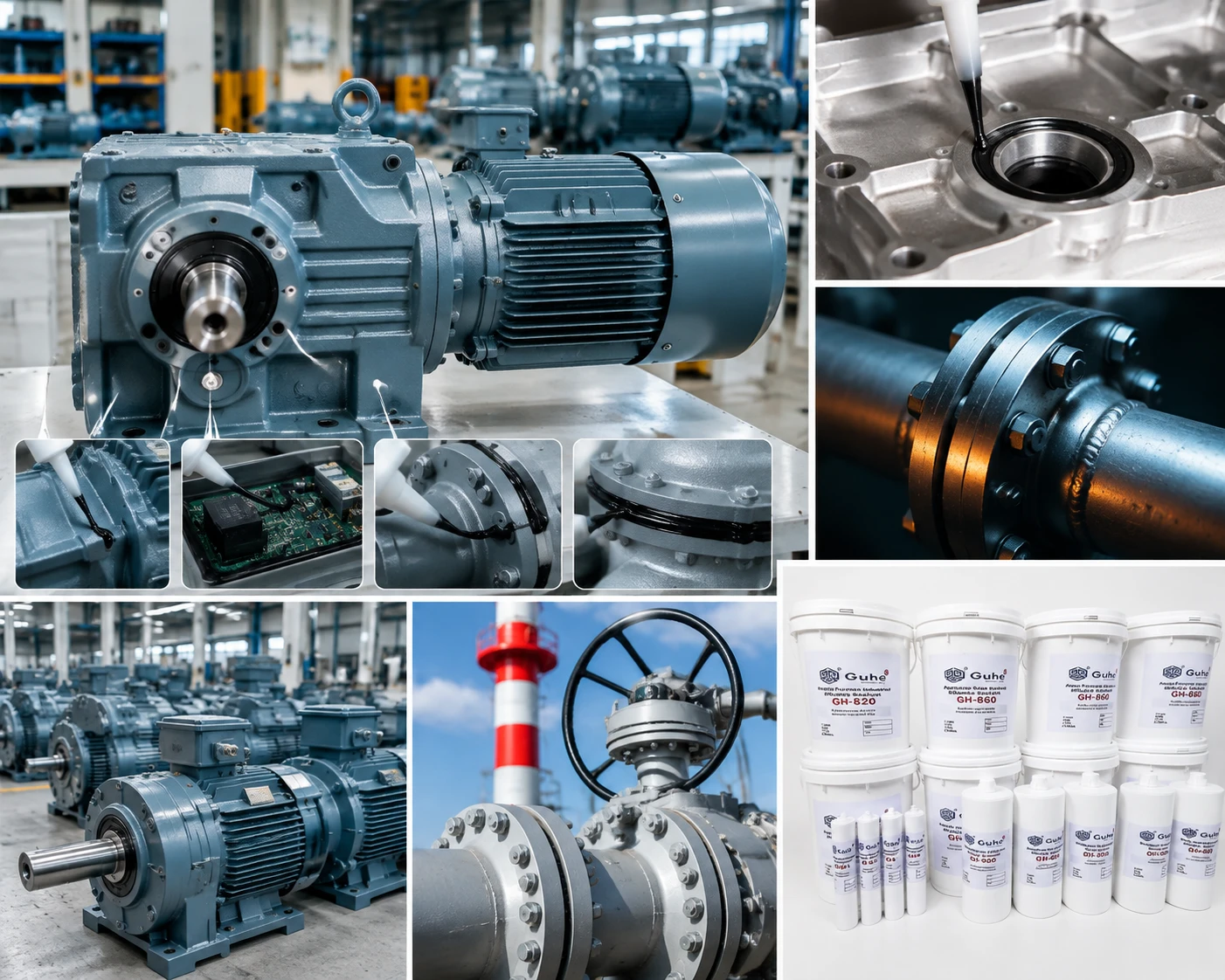 Silicone sealant for industrial equipment manufacturing