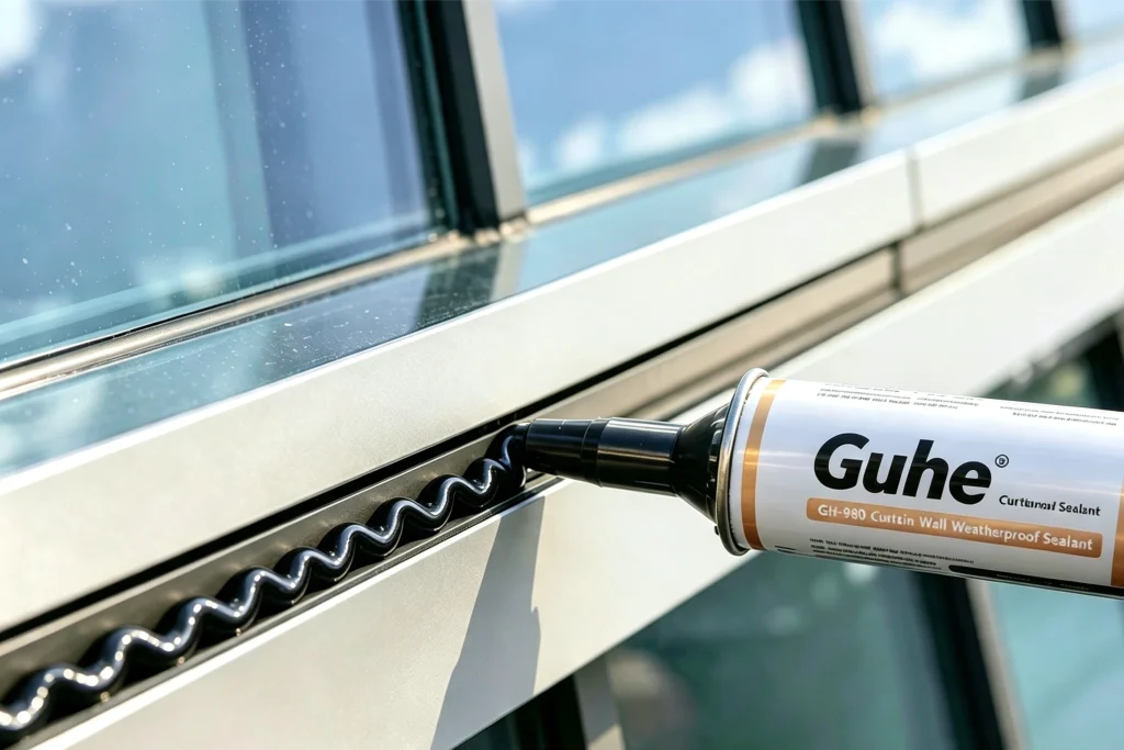 GH-980 weatherproof silicone sealant application