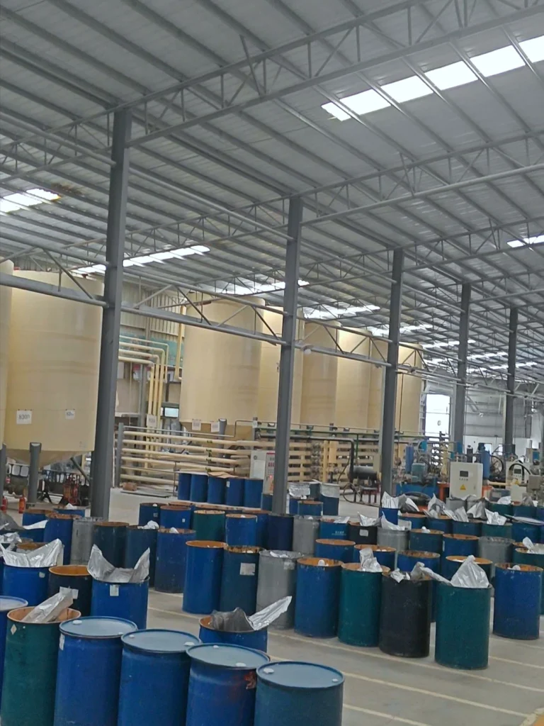 silicone sealant factory production floor