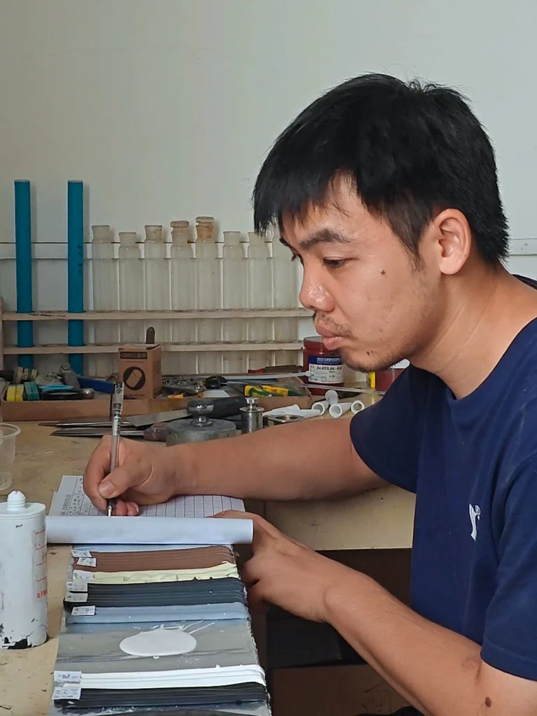 silicone sealant quality control lab