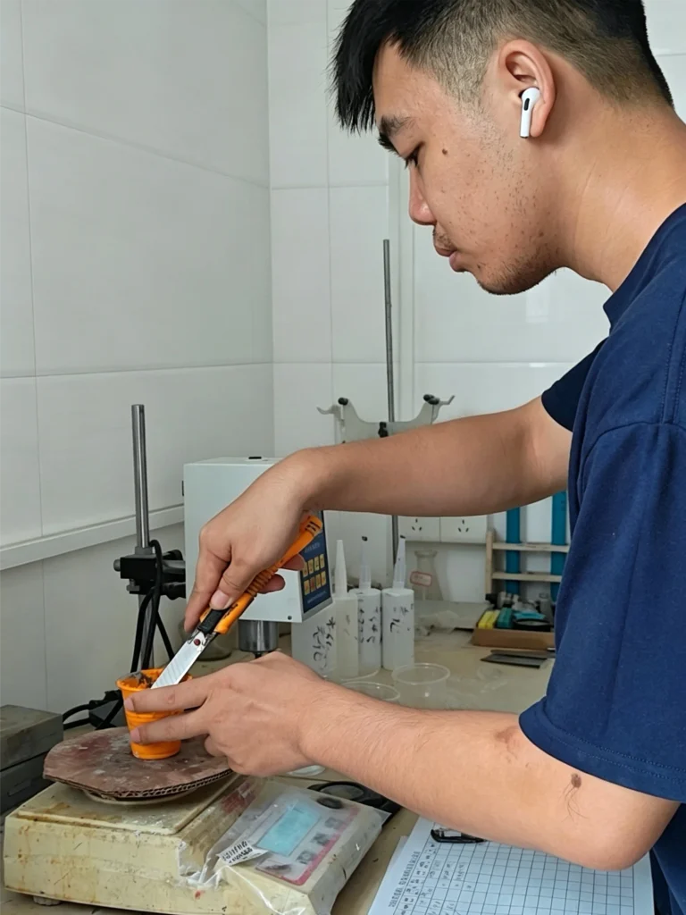 silicone sealant formulation R&D lab